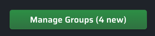 The Sonrai Cloud Permissions Firewall Users page showing a counter badge on the Manage Groups button, indicating newly detected IdP groups that have not yet been mapped to CPF.